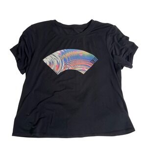 Lululemon Tokyo Exclusive Graphic T-Shirt Black Short Sleeve Women's Size 6